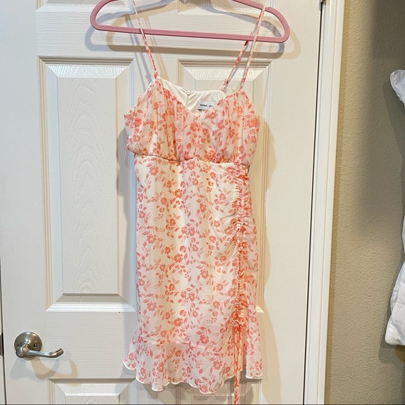 White and Pink Floral Dress - Picture 1 of 3